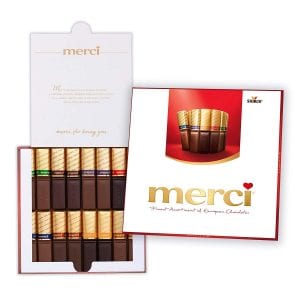 MERCI Assorted Eight European Chocolates Box, 7-Ounce