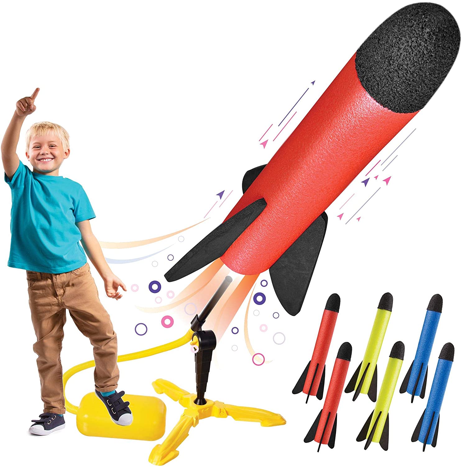 Motoworx Sturdy Foam Toy Rocket Launcher