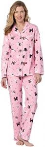 PajamaGram Button Up Cat Pajamas For Women