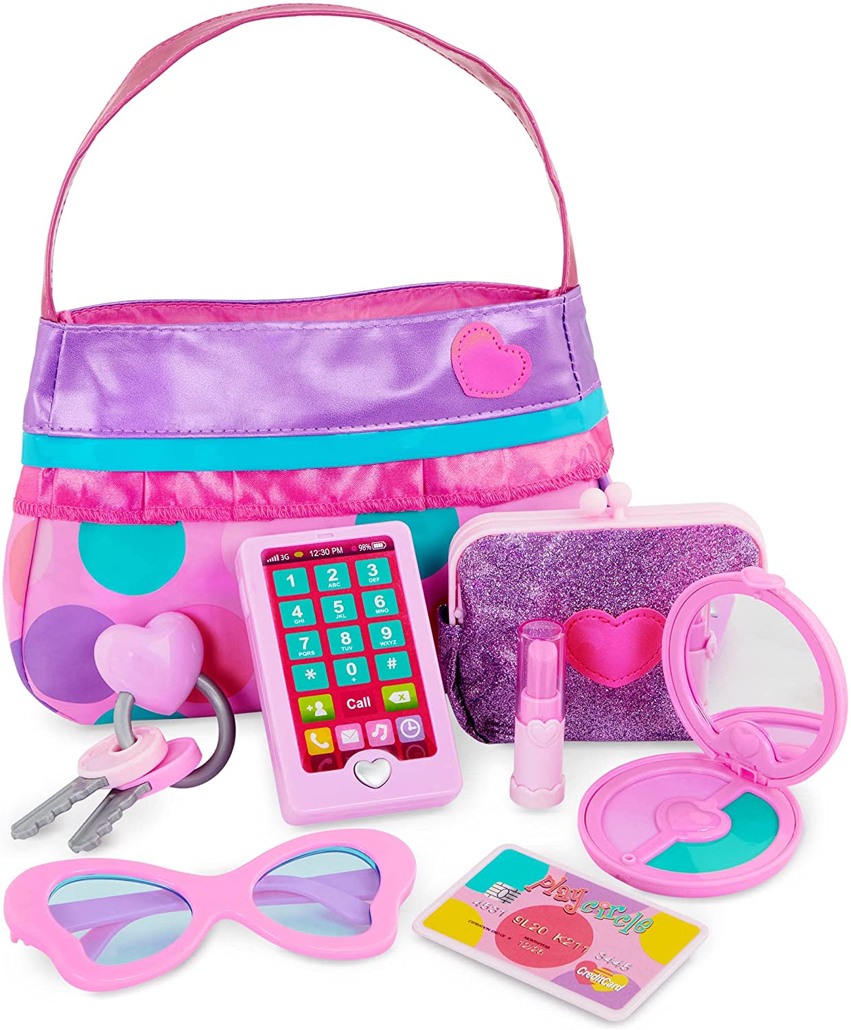 Play Circle by Battat Role Play Purse Set Toddler Girl Toys
