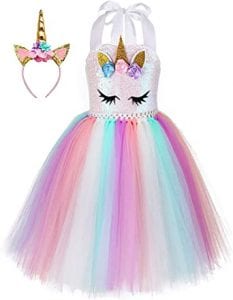 Rainbow Estrella Special Occasion Unicorn Girls’ Dress Up Clothes
