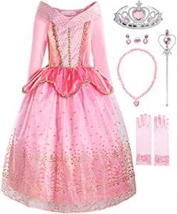 ReliBeauty Organza Girls’ Princess Dress Up Clothes