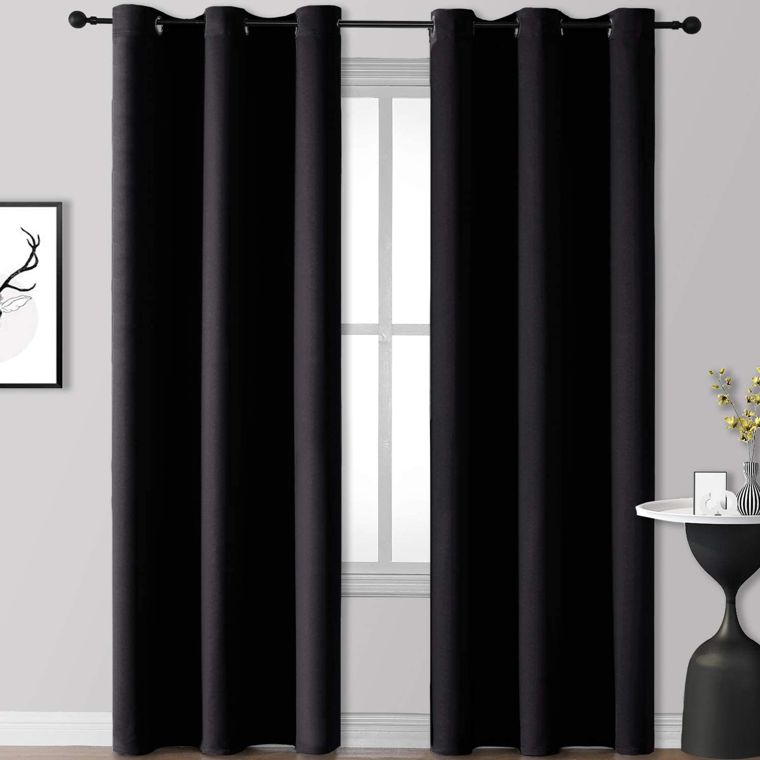 Rutterllow Insulated Thermal Blackout Curtains