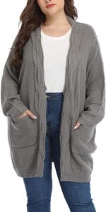Shiaili Long Womens’ Plus Size Cardigan Sweater