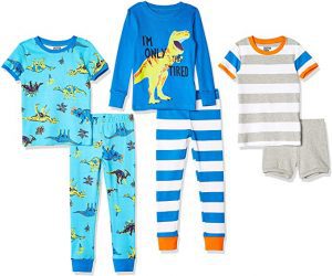 Spotted Zebra Coordinating Boys’ Pajamas, 6-Piece