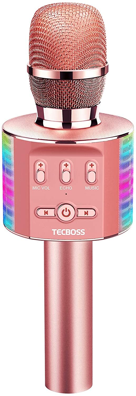 TECBOSS Bluetooth Karaoke Microphone