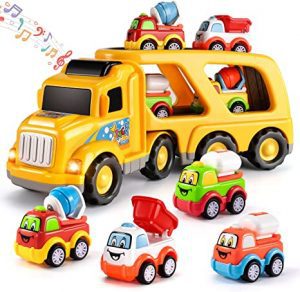 TEMI Mini Construction Push Truck Toy For Toddlers