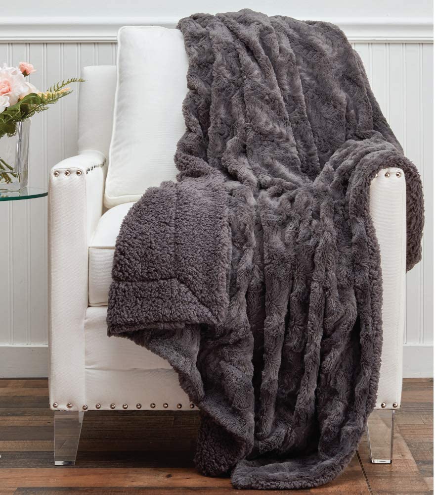 The Connecticut Home Company Reversible Cozy Blanket