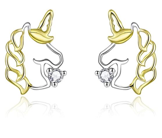 VOROCO Gold-Plated Earrings For Girls
