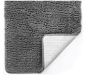 Gorilla Grip Rubber-Backed Bathroom Rug, 30×20-Inch