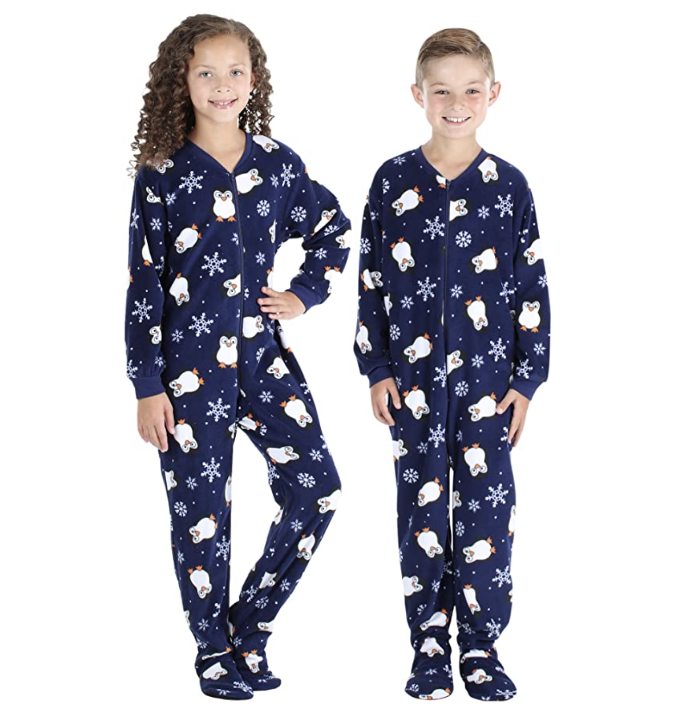 SleepytimePJs Kids’ Fleece Footed Onesie Pajamas