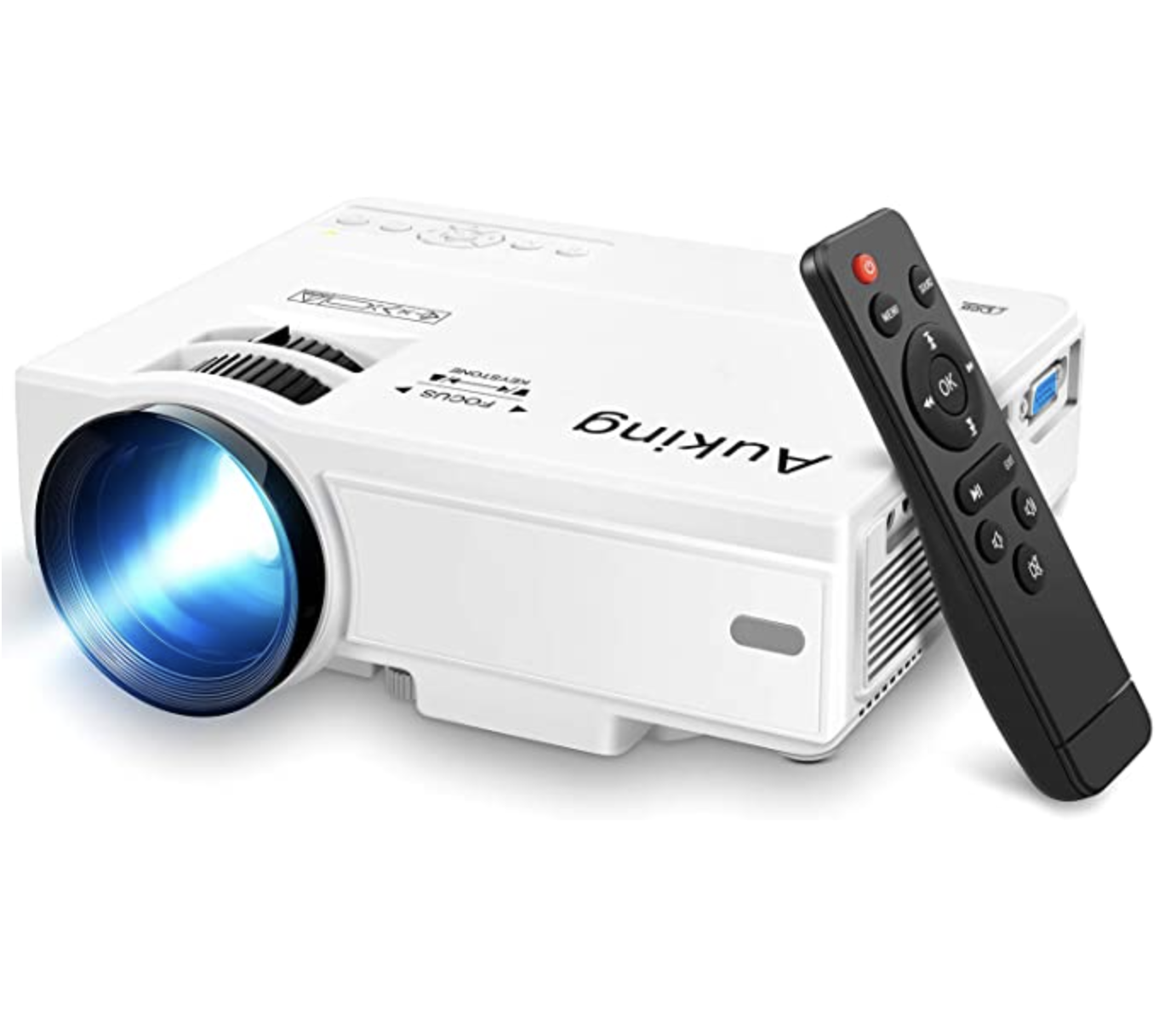 AuKing Tabletop Big Screen Mini Projector
