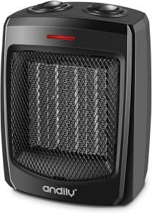 andily Electric Space Heater, 750W/1500W