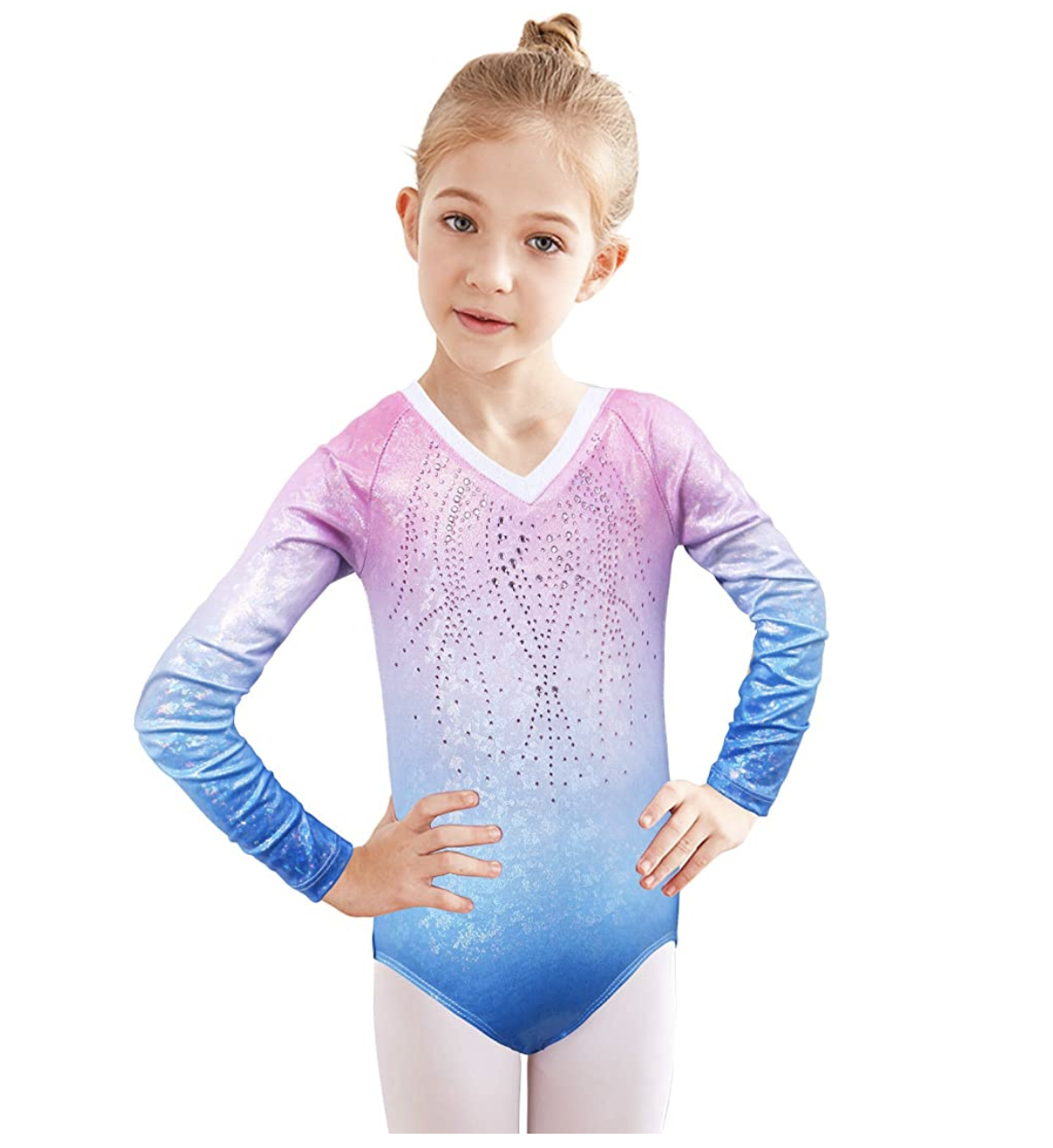 BAOHULU Girls’ Gymnastics Long-Sleeve Leotard For Girls