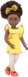 Battat Nelly Glitter Girls Moveable Doll For 2-Year-Old Girls
