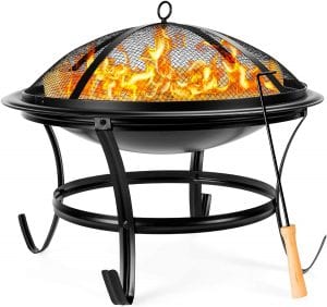 Best Choice Products Steel Fire Pit, 22-Inch