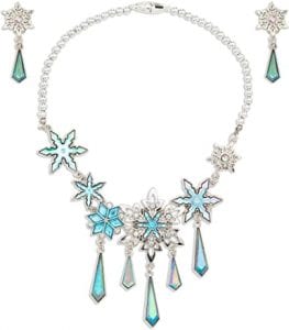 Disney Queen Elsa Necklace & Earrings Little Girl Jewelry