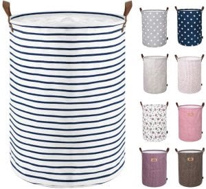 DOKEHOM Dust-Proof Linen Laundry Basket