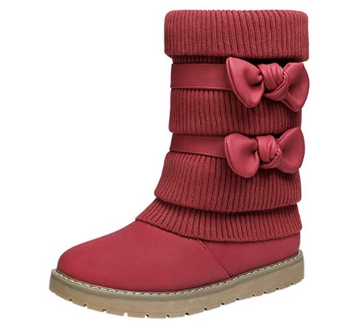DREAM PAIRS Mid Calf Size 4 Girls’ Boots