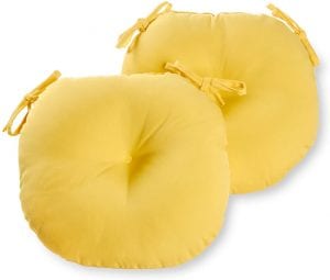 Greendale Home Fashions Plush Outdoor Chair Pads, 2-Pack