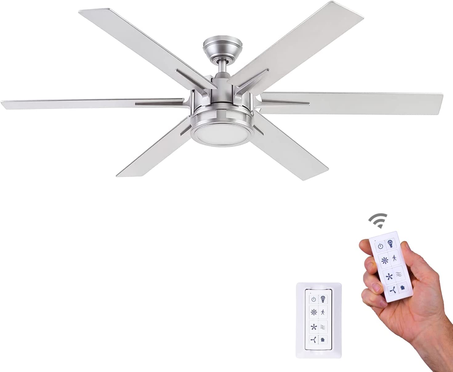 Honeywell 51626-01 Kaliza Contemporary LED Ceiling Fan For Bedroom, 56-Inch