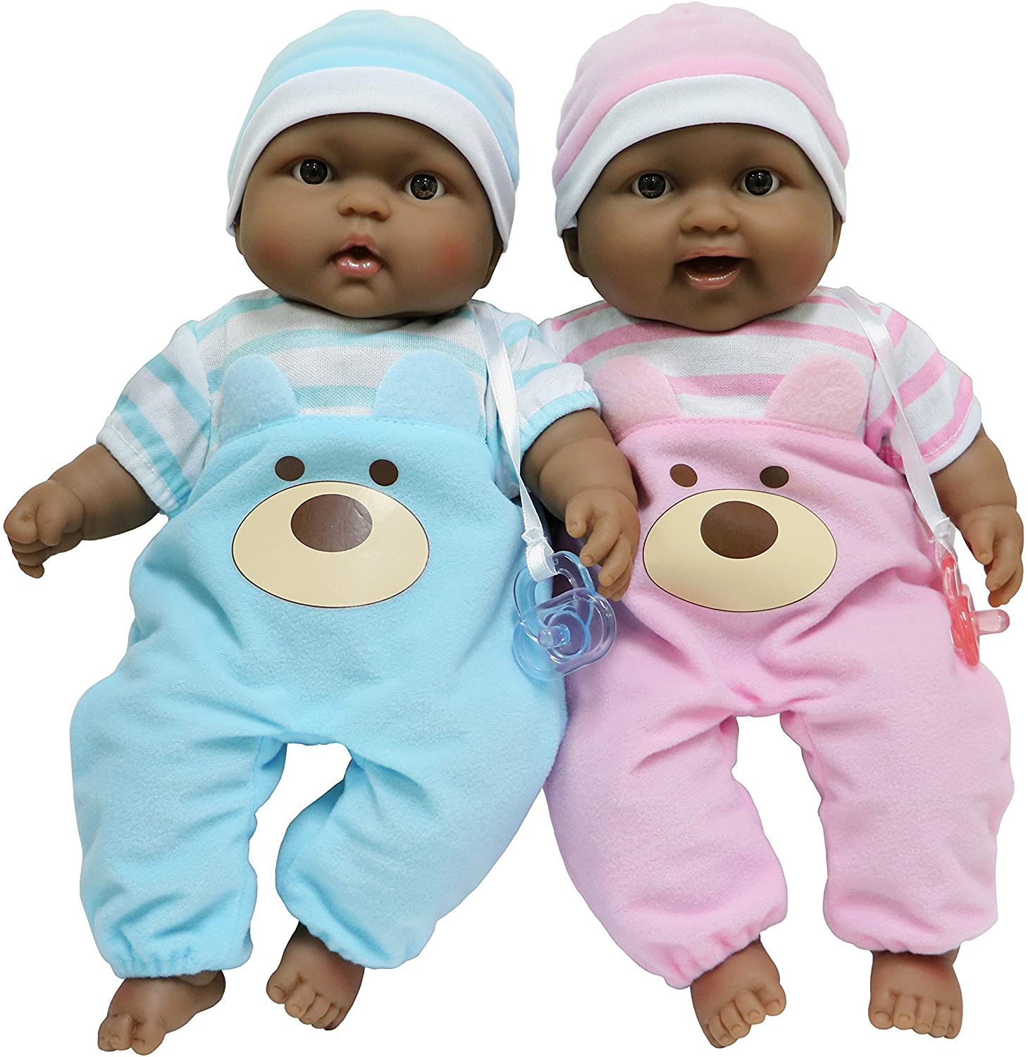 JC Toys Twin 13-Inch Realistic Soft Body Baby Dolls