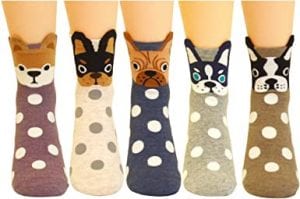 Jeasona Cotton Dog Socks For Women