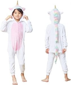 JVJQ Girls’ Unicorn Onesie Pajamas