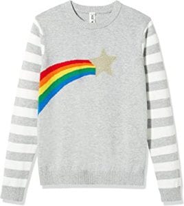 Kid Nation Rainbow Pullover Sweater For Girls