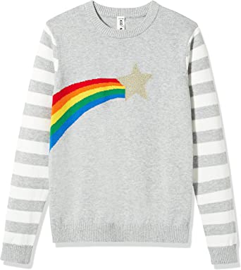 Kid Nation Rainbow Pullover Sweater For Girls