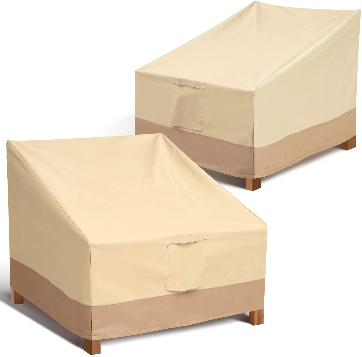 Leafbay Outdoor Deep Chair Patio Furniture Covers, 2-Pack