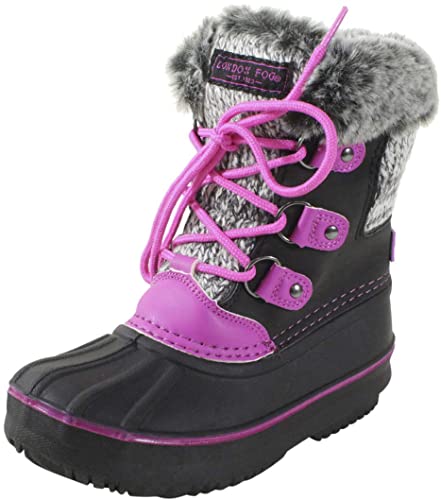 LONDON FOG Fur Topped Winter Boots For Girls