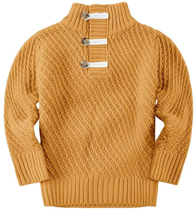 Makkrom Ribbed 3-Button Boys’ Sweaters