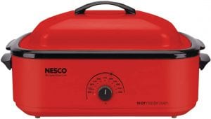 NESCO Porcelain-Coated Extra-High Dome Roaster Oven, 18-Quart