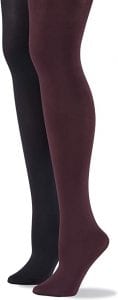 No Nonsense Women’s Slimming Pull-On Tights, 2-Pair