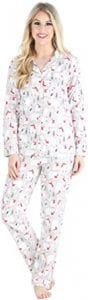 PajamaMania Women’s Relaxed Fit Flannel Pajama Set