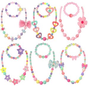 PinkSheep Handmade Necklace & Bracelet Little Girl Jewelry Set