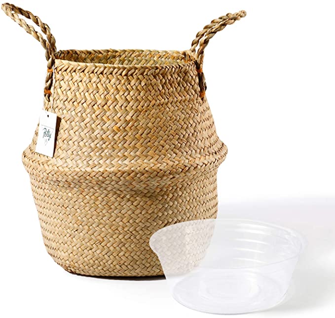 POTEY Eco-Friendly Handmade Outdoor Basket
