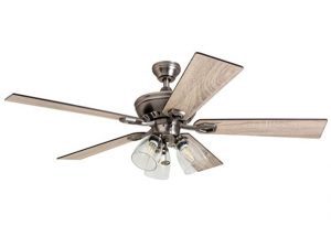 Prominence Home 50388 Glenmont Quiet Ceiling Fan For Bedroom, 52-Inch