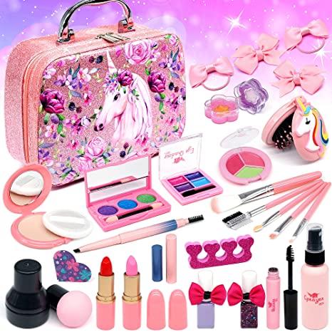 Senrokes Cosmetic Makeup Kit Gift For 9-Year-Old Girls