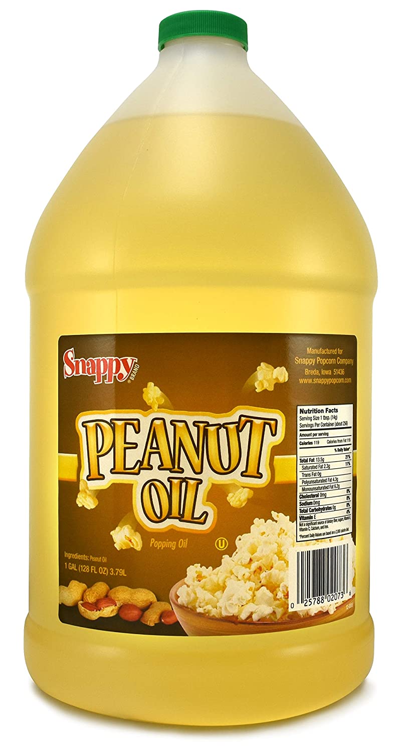 Snappy Popcorn Nutty Pure Peanut Oil, 128-Ounce