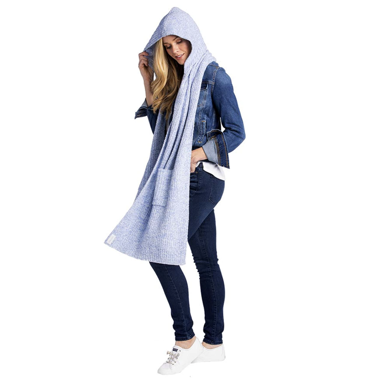 Softies Pocketed Washable Hooded Scarf