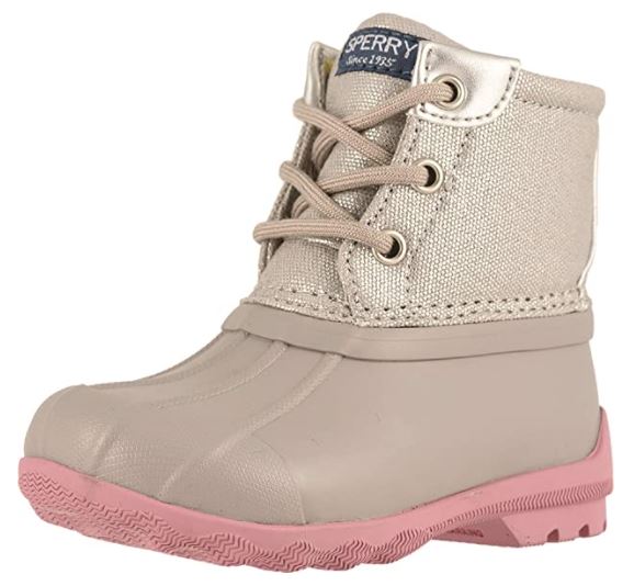 Sperry Leather Lace-Up Girls’ Duck Boots