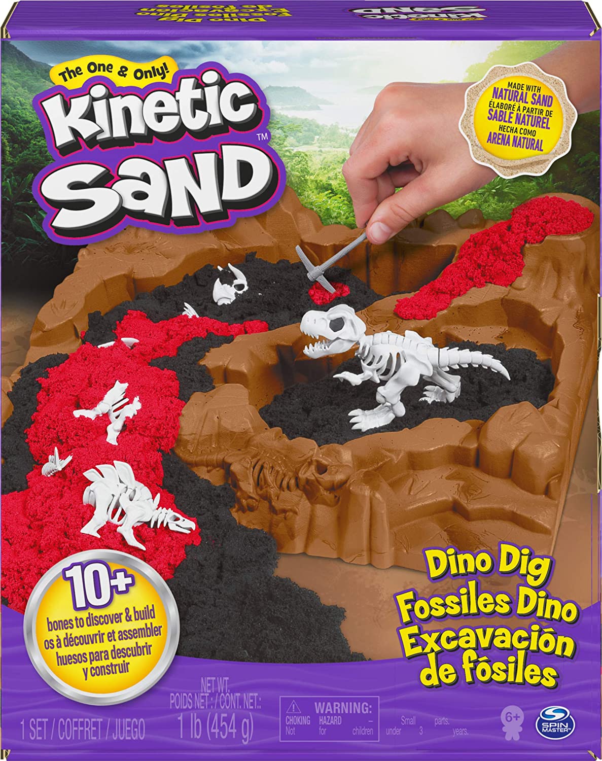 Spin Master Dino Dig Kinetic Sand Playset