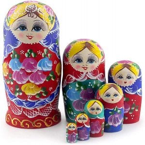 Starxing Traditional Russian Nesting Dolls, 7-Piece