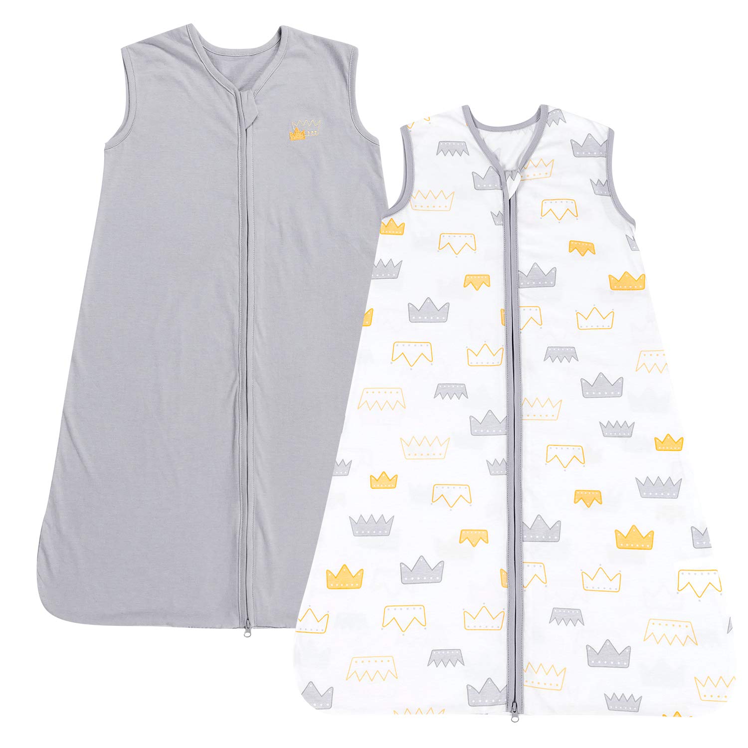 Organic Cotton Sleep Bag XL Sleep Sack with 2-Way Zipper Roses/Hearts Baby Wearable Blanket