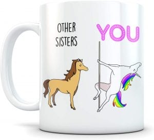 Timo Funny Ceramic Coffee Mug Gift For Sisters