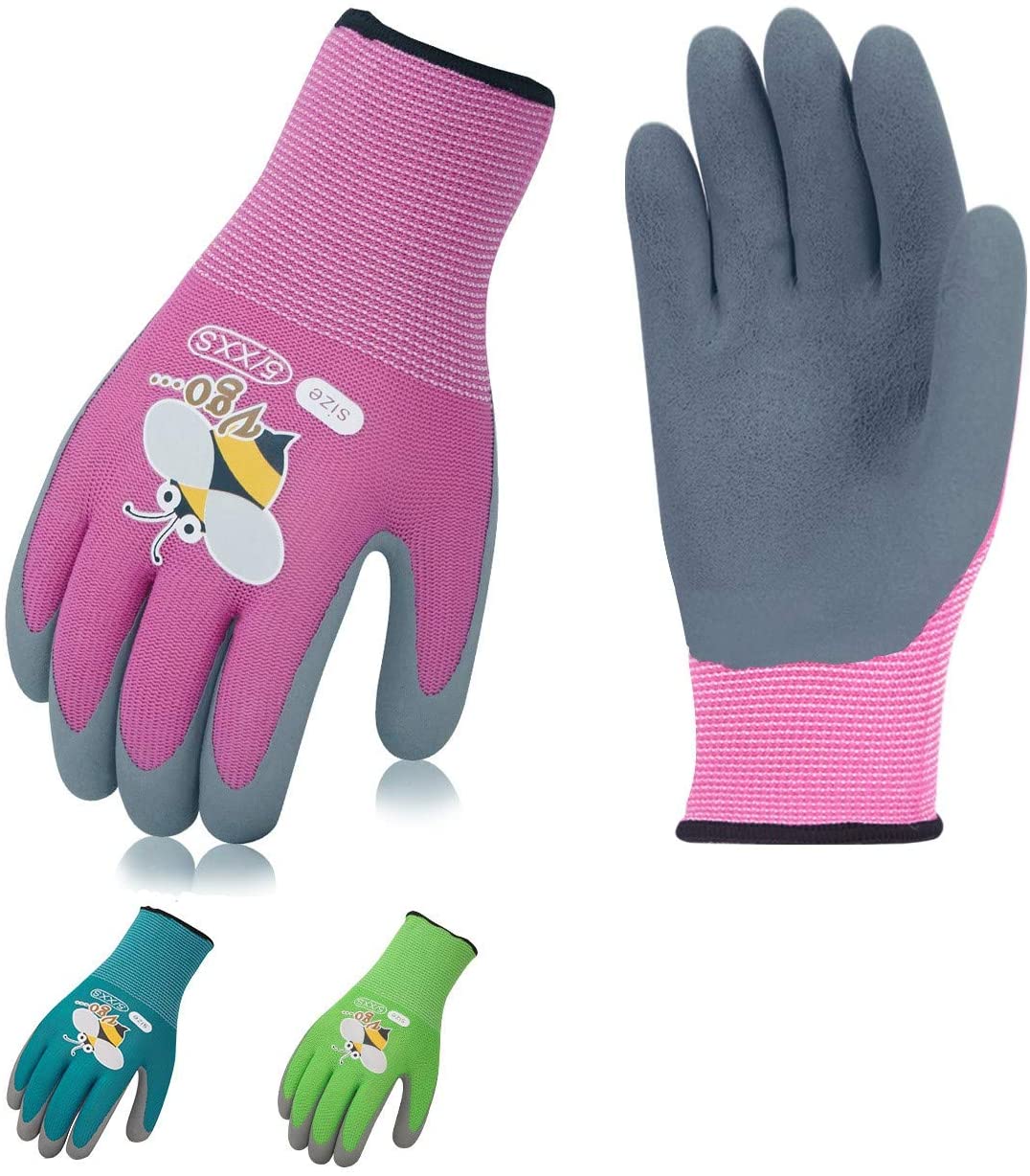Vgo Foam Rubber Coated Gardening Glove For Kids