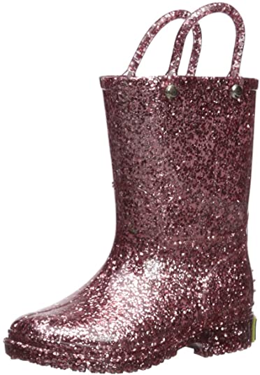 Western Chief Girls’ Glitter Waterproof Rain Boots Size 12