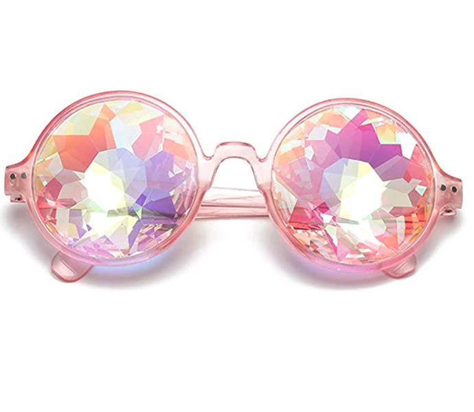 Lelinta Non-Polarized Kaleidoscope Rainbow Prism Sunglasses
